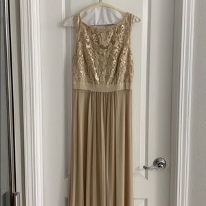 Champagne bridesmaid dress